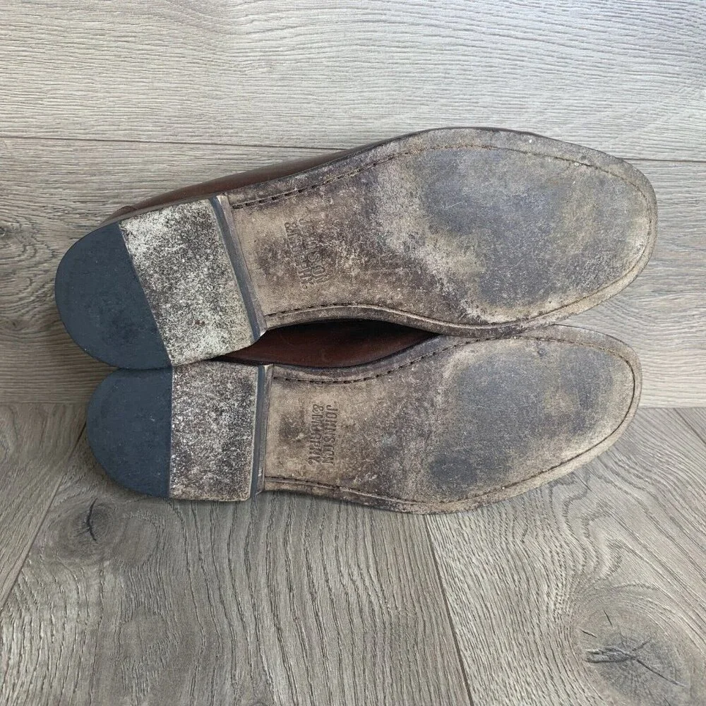 Johnston & Murphy Men's Size 10.5 M Brown Tassel Loafer Style Leather Shoes - Picture 5 of 10